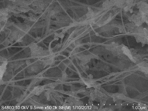 Cellulose/silk fibroin composite aerogel long fiber and preparation method thereof