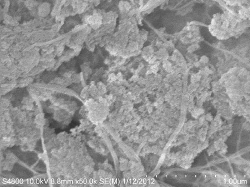 Cellulose/silk fibroin composite aerogel long fiber and preparation method thereof