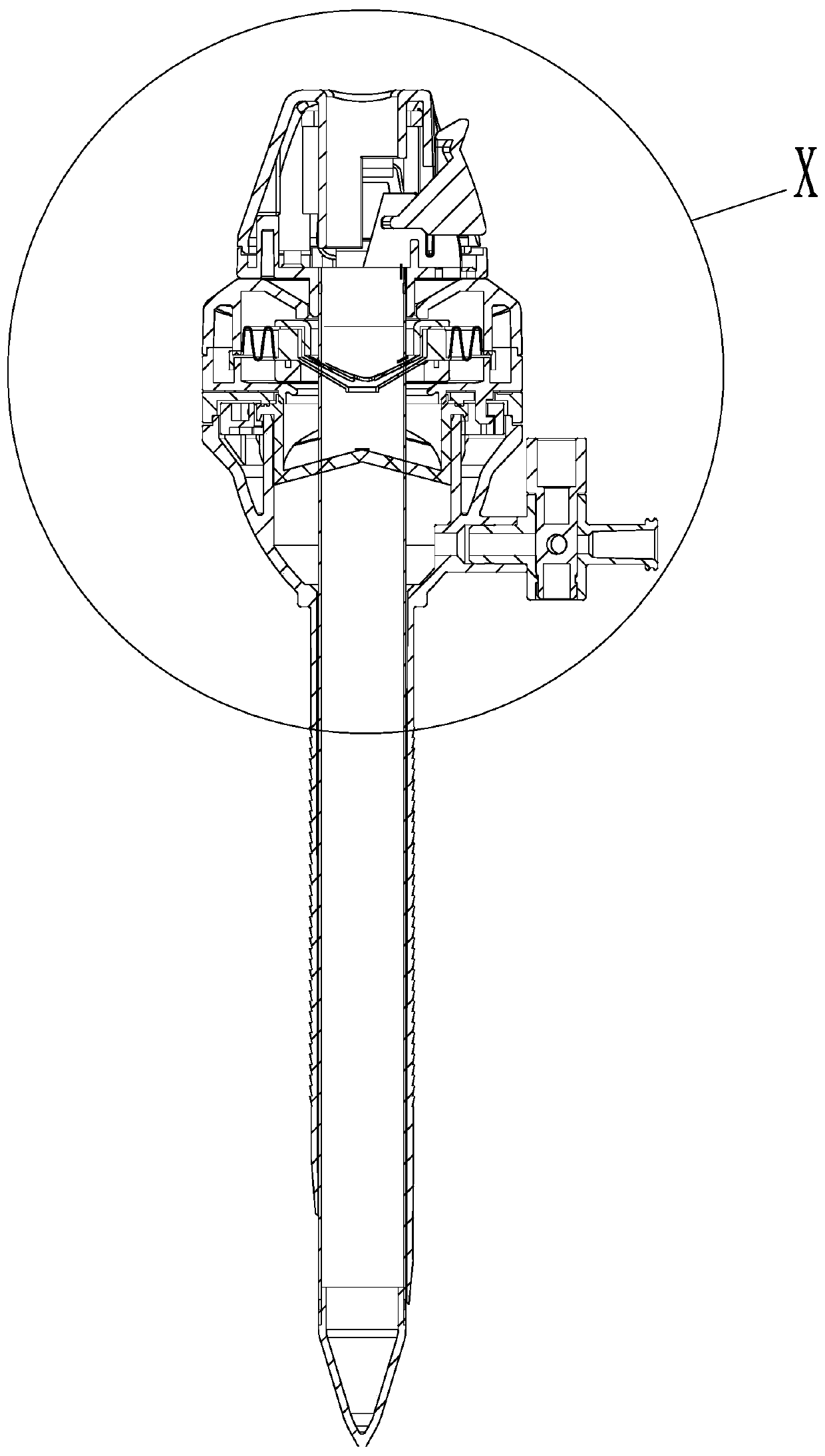 Puncture rod and laparoscope puncture outfit provided with puncture rod