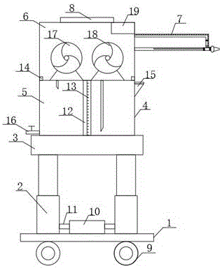 Drainage nursing device special for department of hepatobiliary surgery