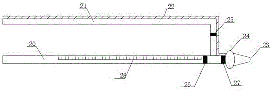 Drainage nursing device special for department of hepatobiliary surgery