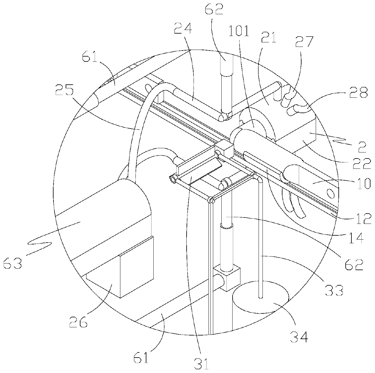 Environment-friendly machining process for vulcanizing stabilizer bar and wear-resistant rubber bushing into whole