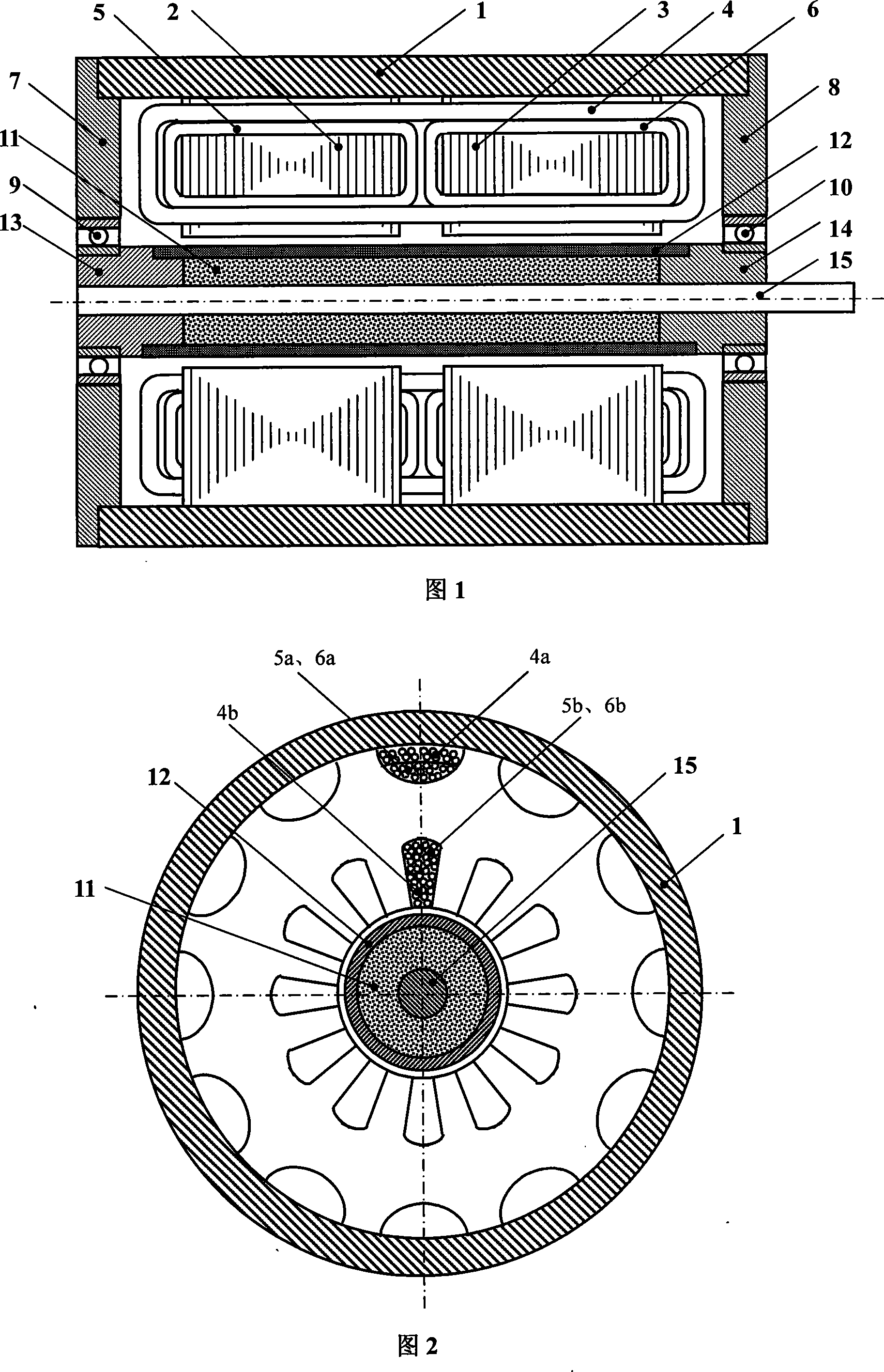 High speed magnetic suspension permanent magnet motor without bearing