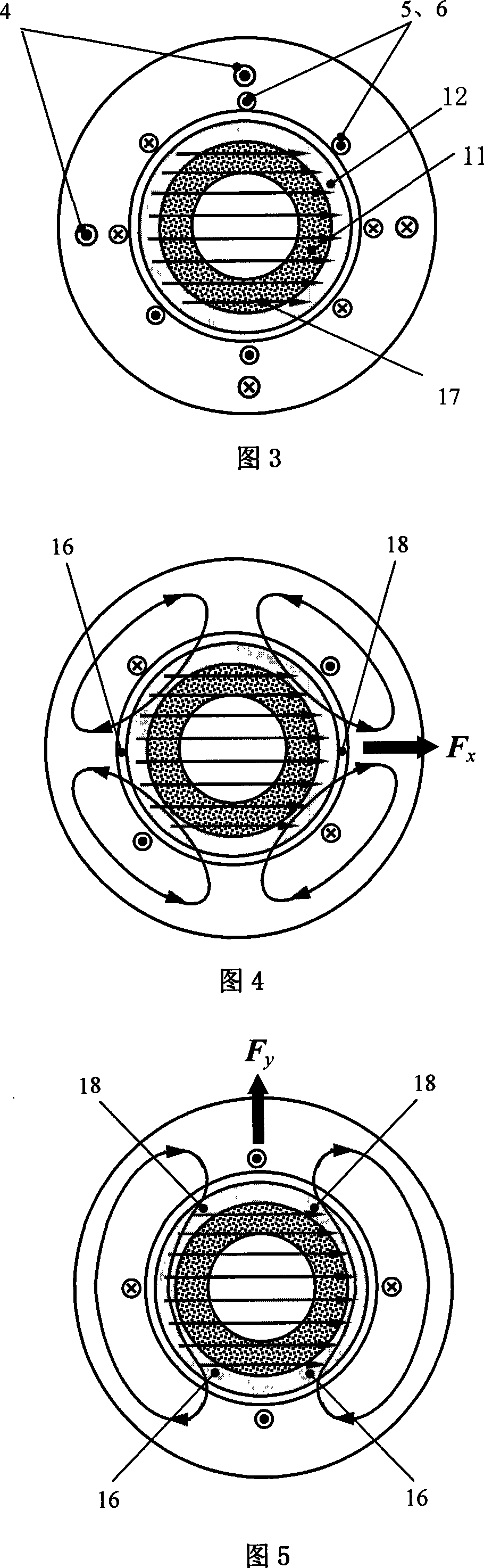 High speed magnetic suspension permanent magnet motor without bearing