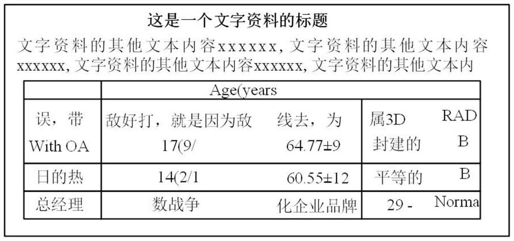 Table reconstruction method and device, computer equipment and readable storage medium