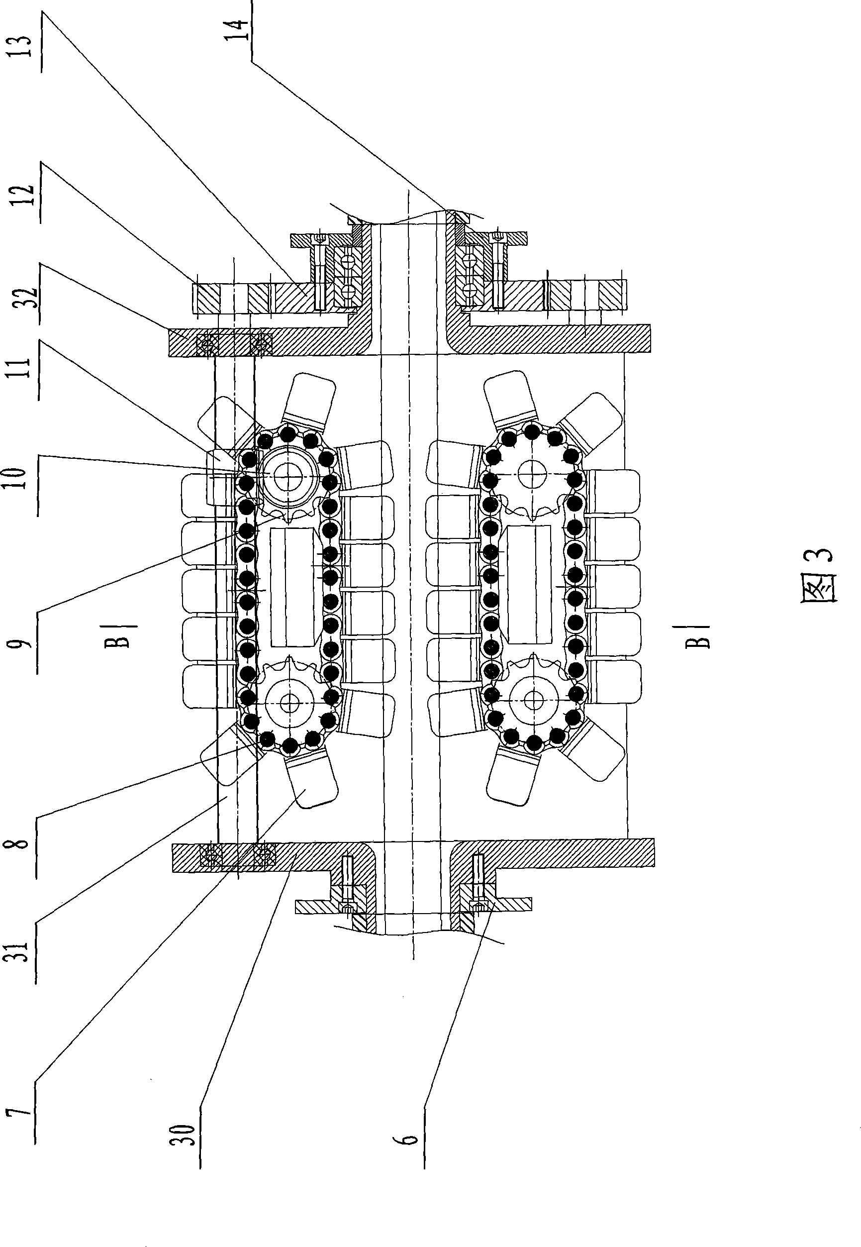 Process equipment for roller brush