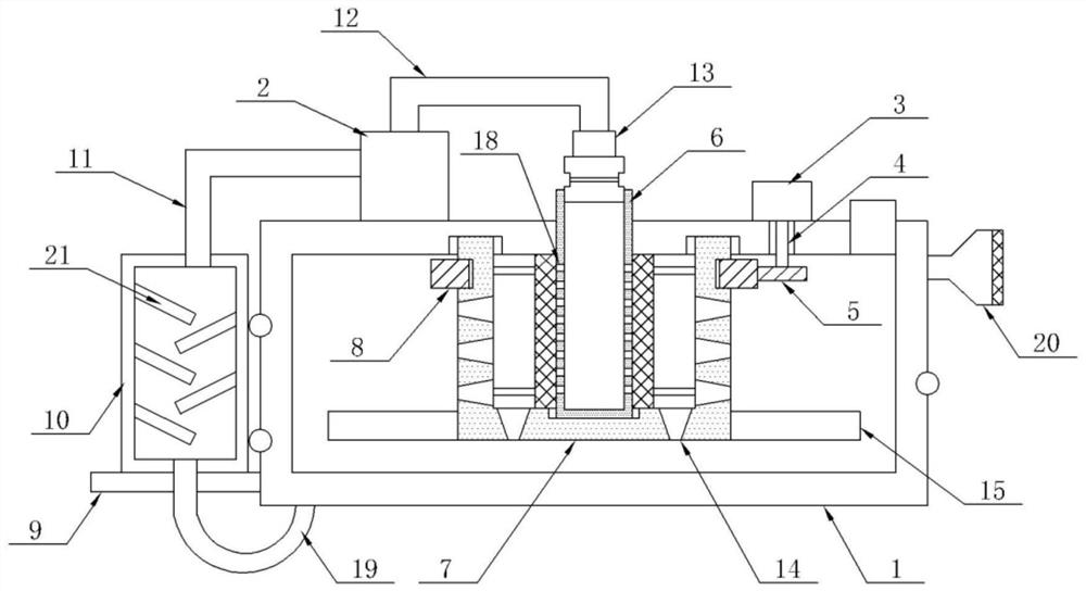 Energy-saving and environment-friendly oxygen supply device for red lead production equipment