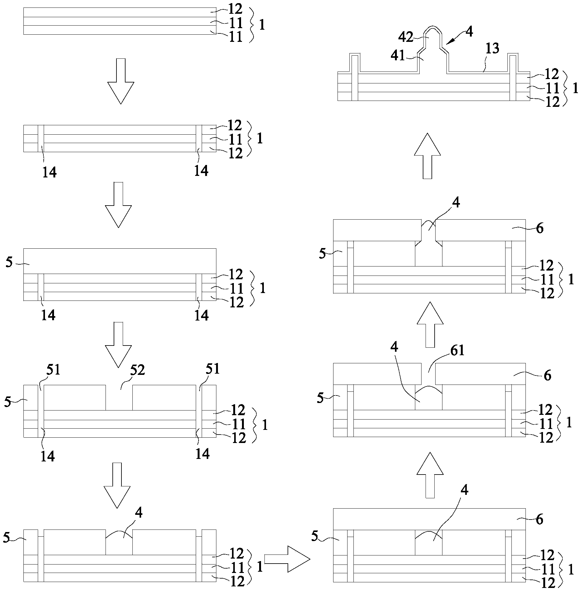 Flexible PCB (Printed Circuit Board) based disposable skin surface dry electrode and manufacturing method thereof