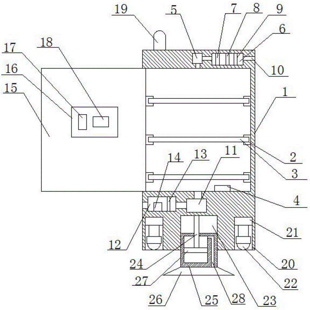 Industrial cabinet for storing articles