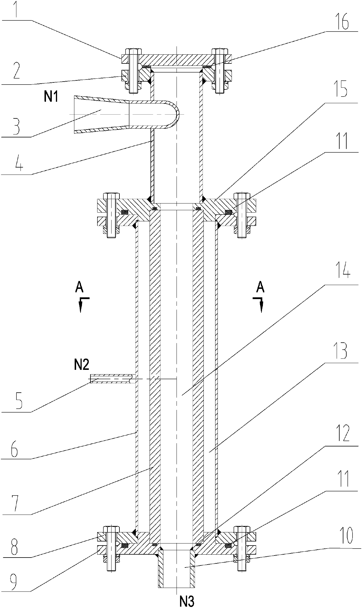 Micro-bubble generator for air floatation treatment of sewage