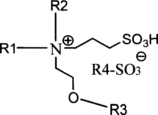 Double-functional group ionic liquid and preparation method