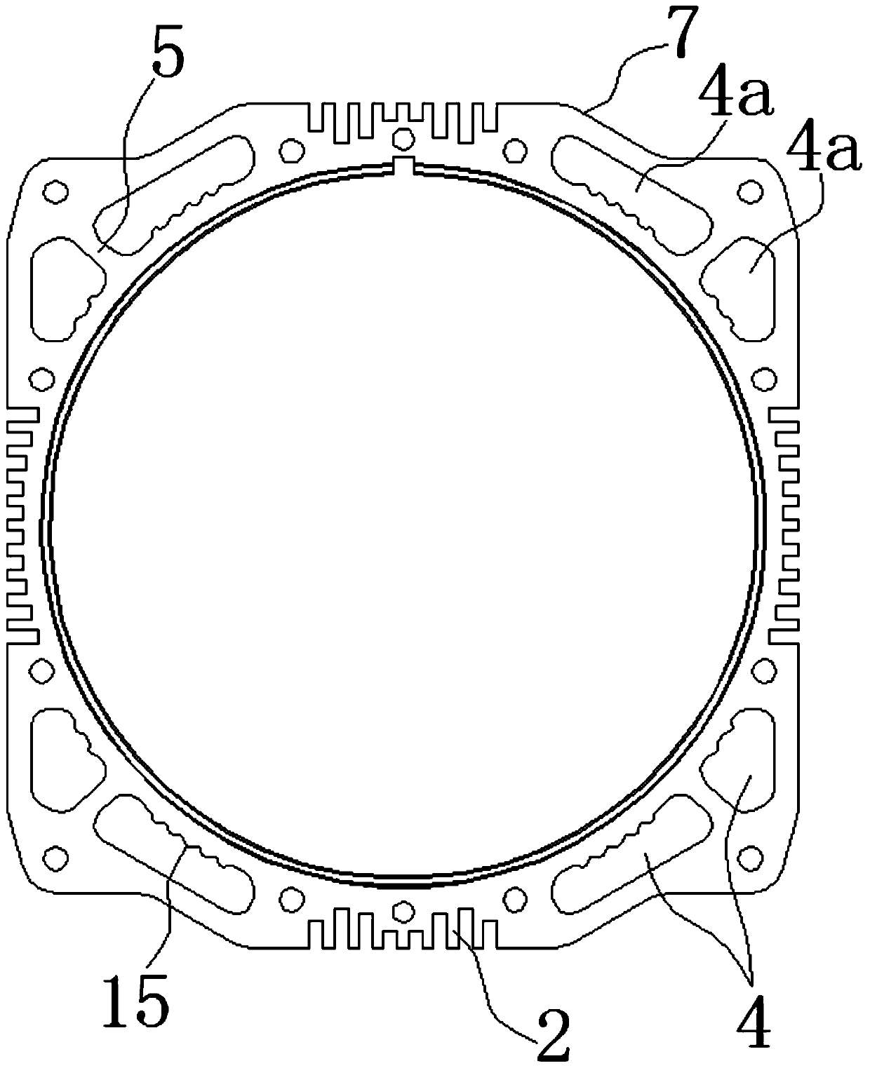 A motor cylinder with water cooling and air cooling functions