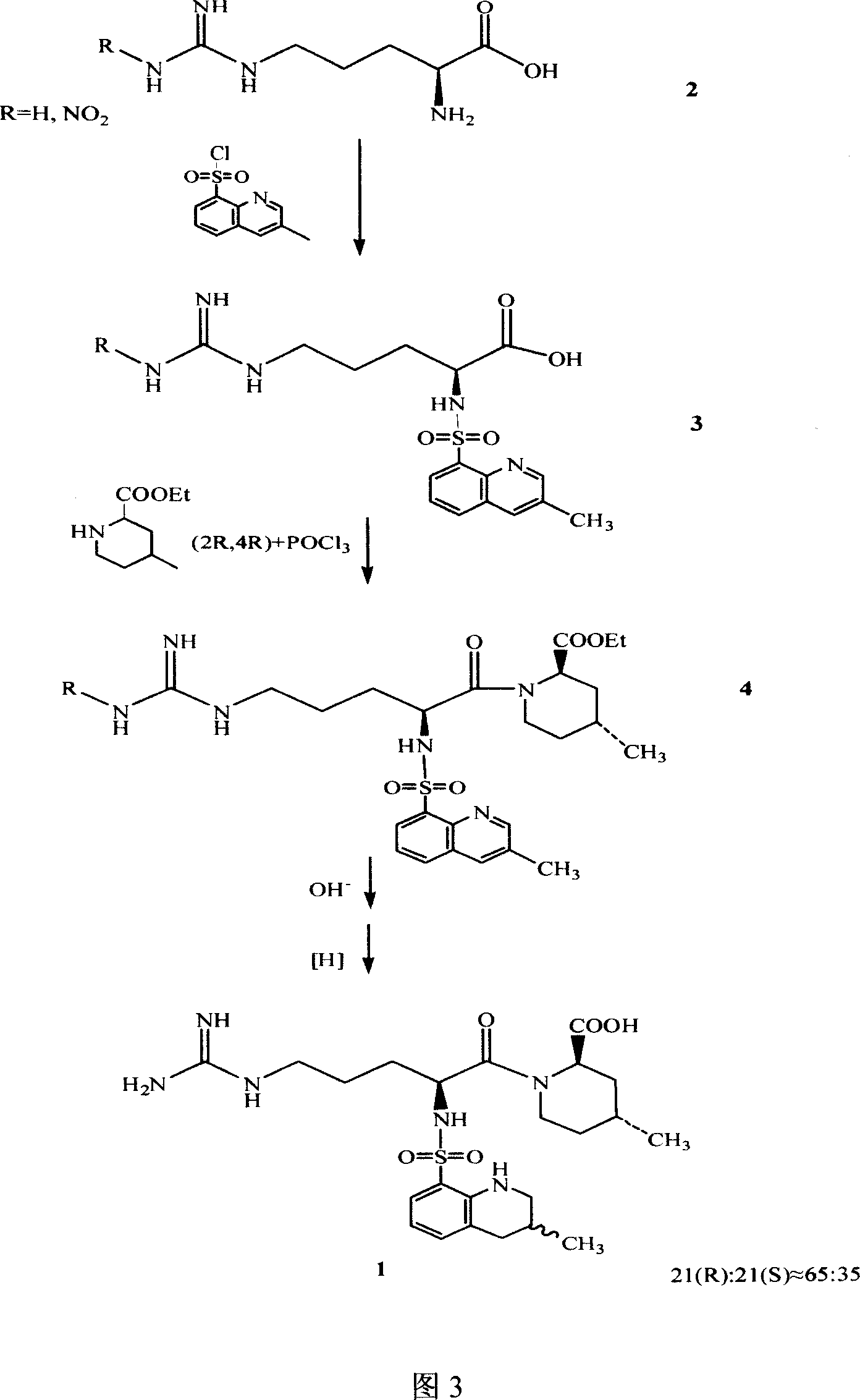 Argatroban separation method