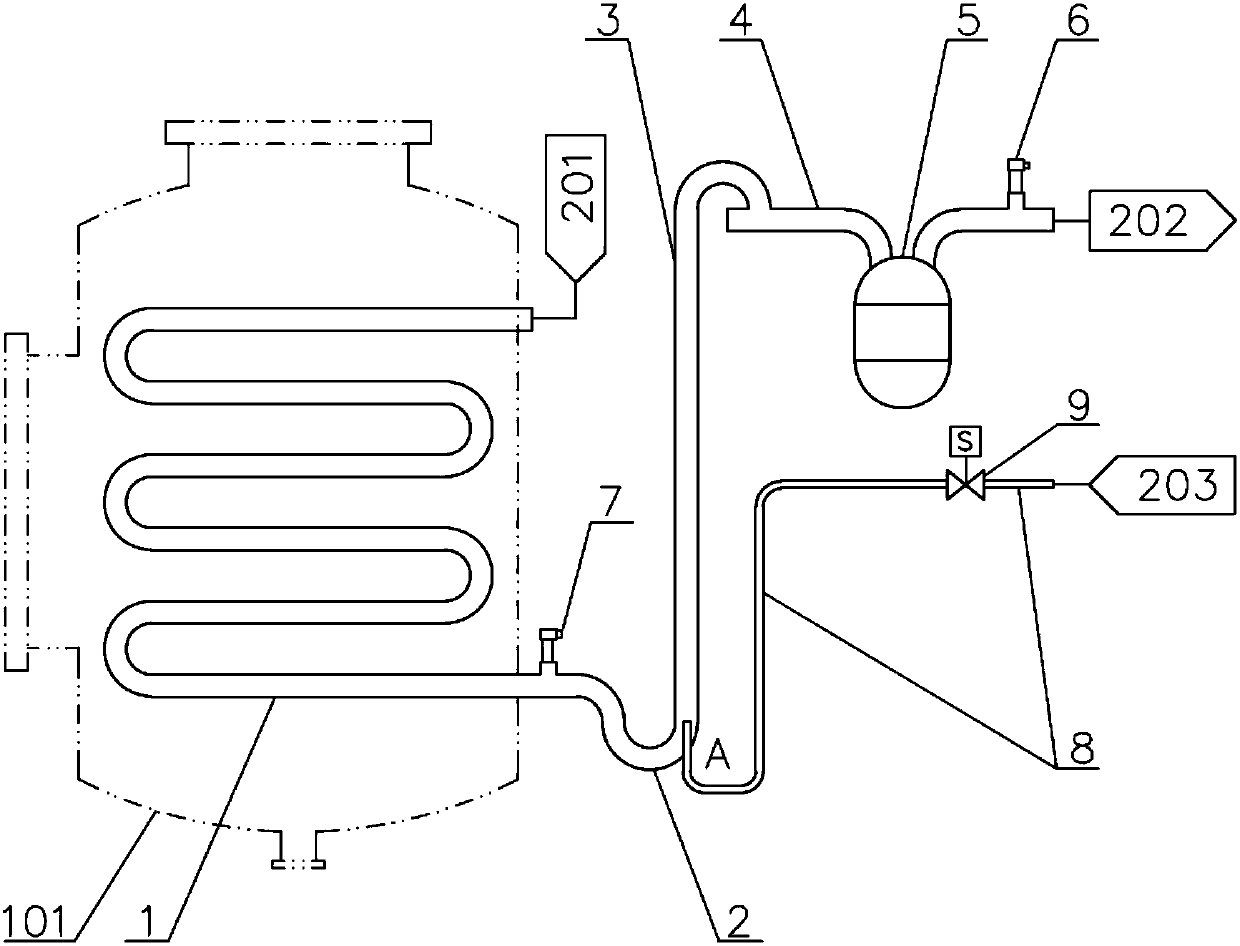 Oil returning device and oil returning method of refrigerating system