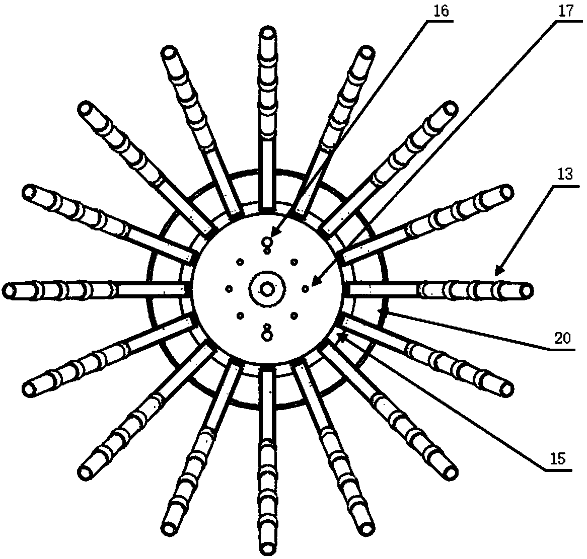 Transportable type device applicable to capturing and butt joint of underwater moving target