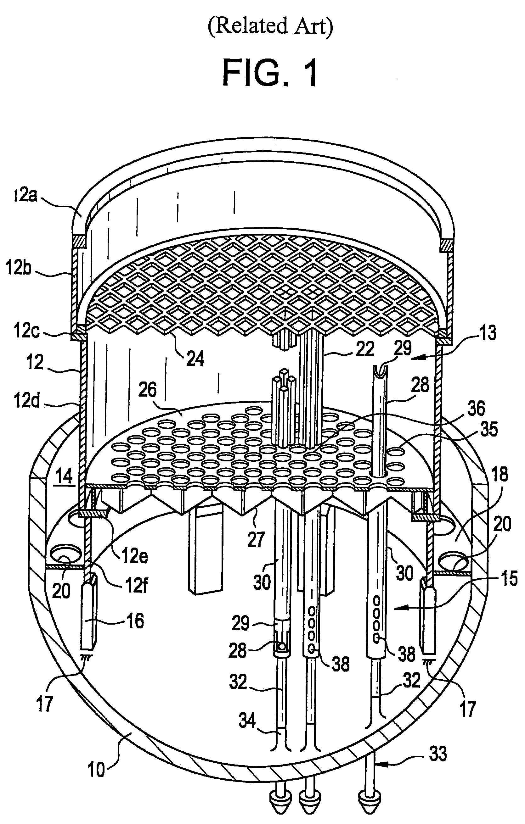 Control rod guide tube and method for providing coolant to a nuclear reactor fuel assembly