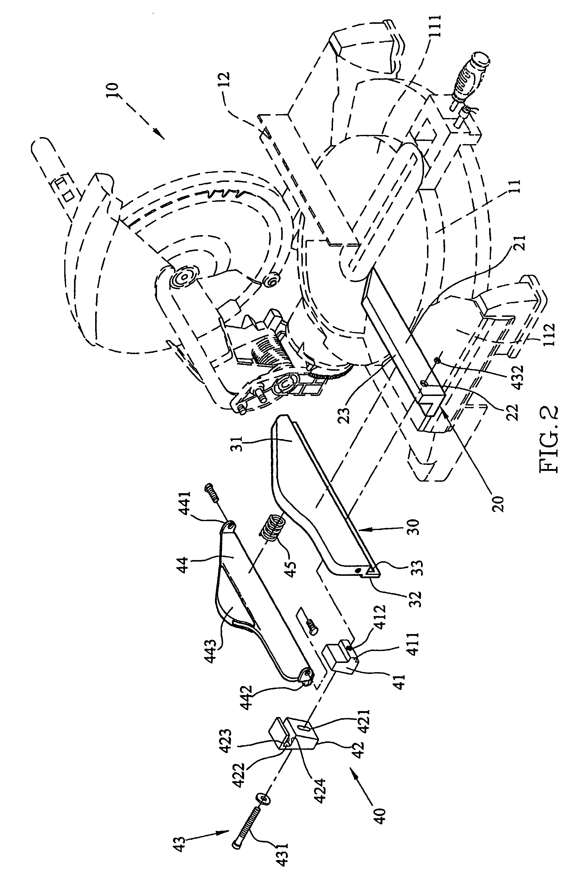 Adjustable fence assembly for chop saw