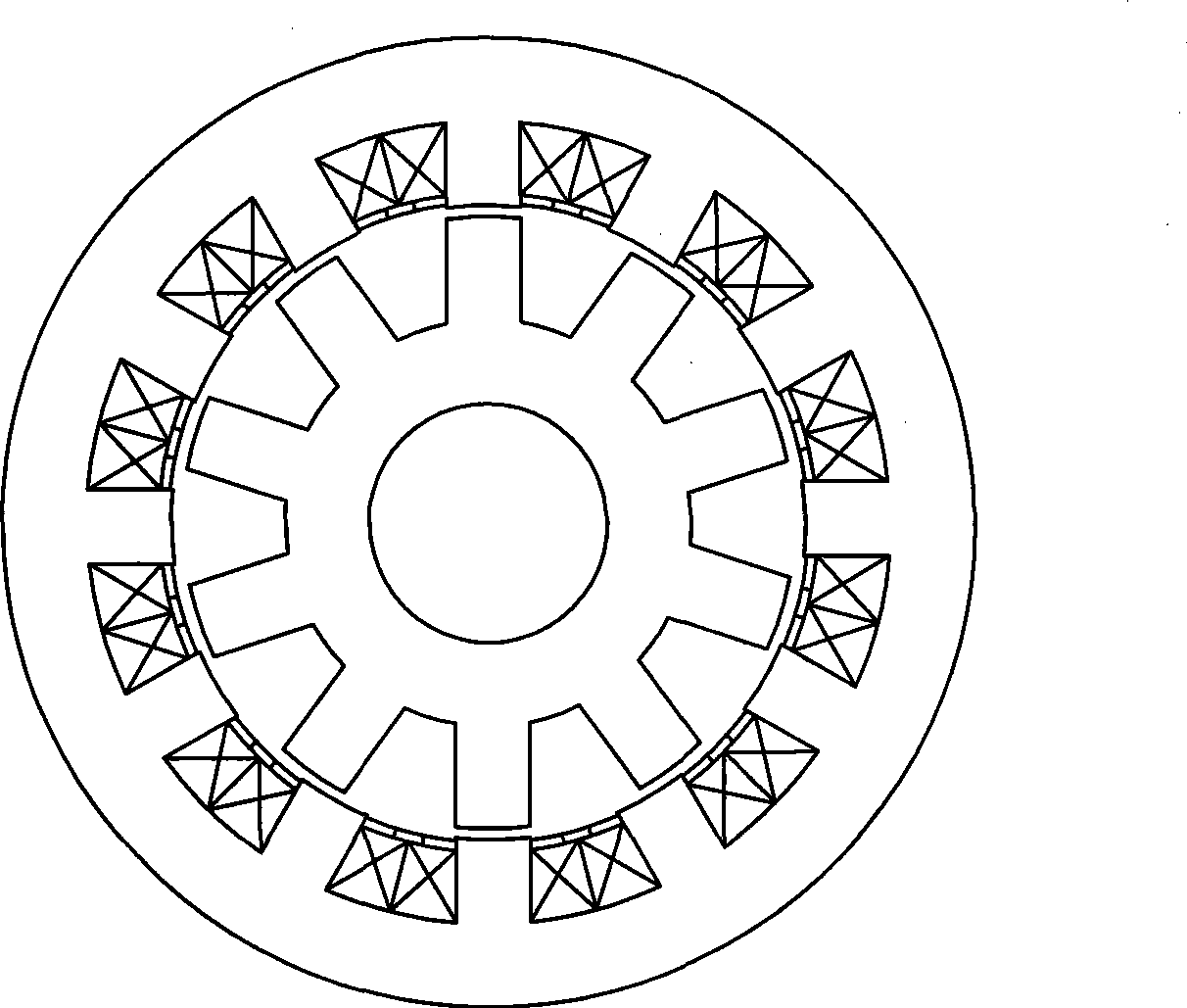 Composite switch reluctance motor