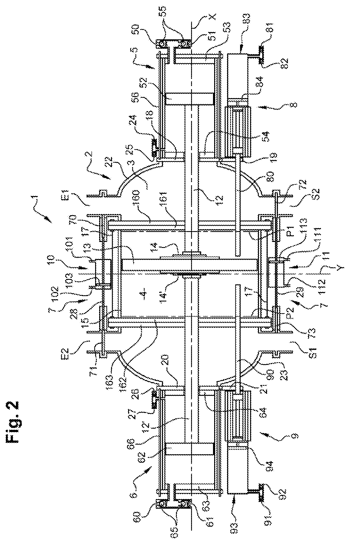 Pumping system and fluid delivery installation