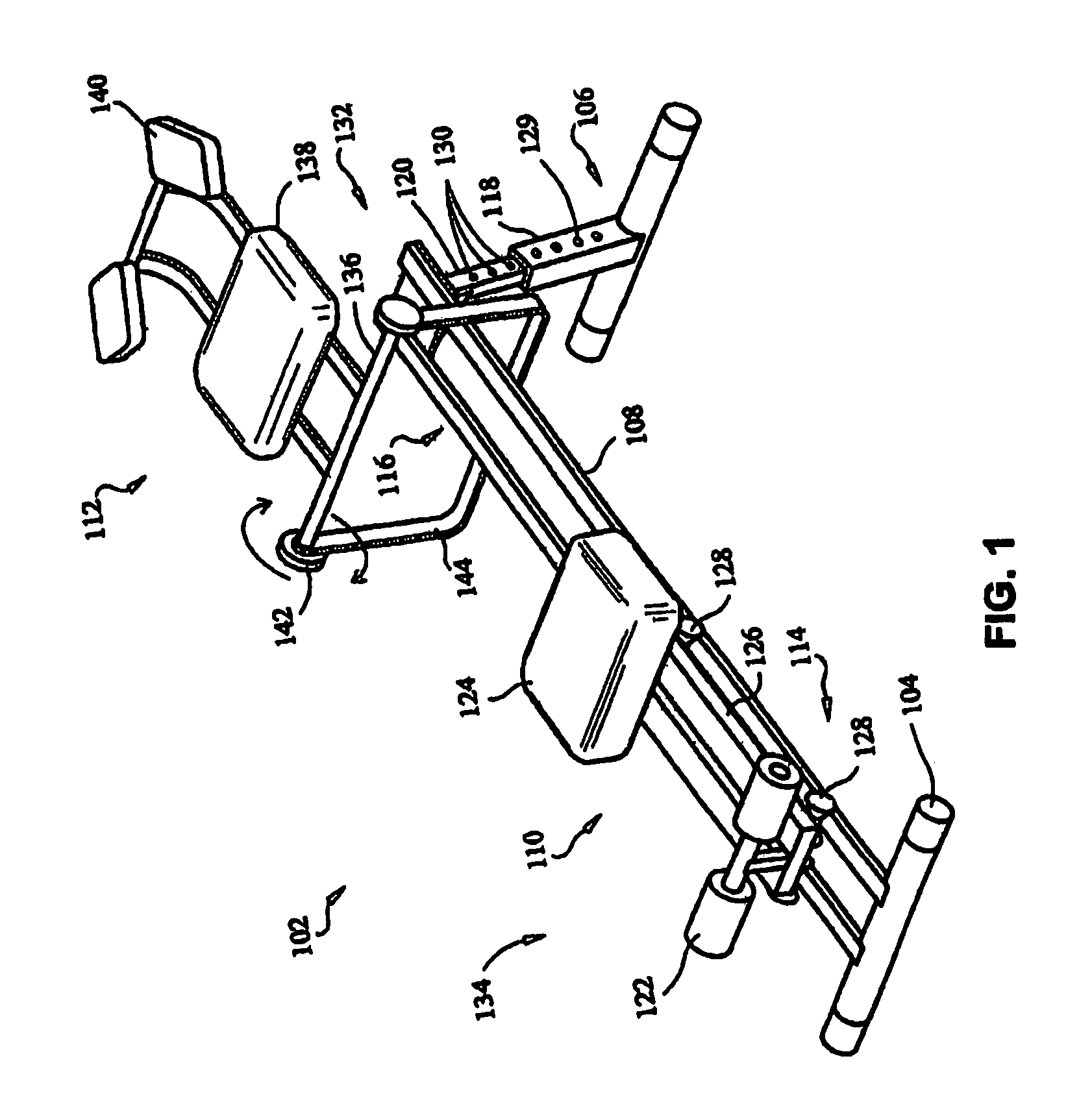 Abdominal exercise machine