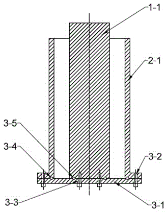 Die for preparing large-size tubular green bodies through gel casting