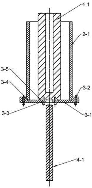 Die for preparing large-size tubular green bodies through gel casting