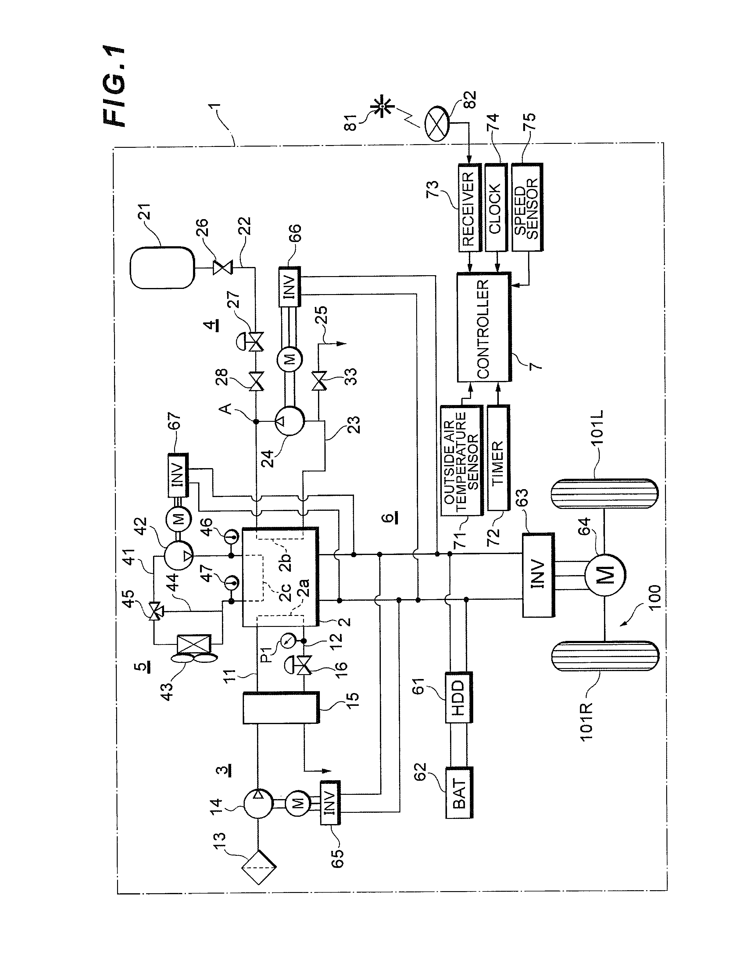 Fuel cell system capable of drying a fuel cell in a short time after a system stop instruction is used