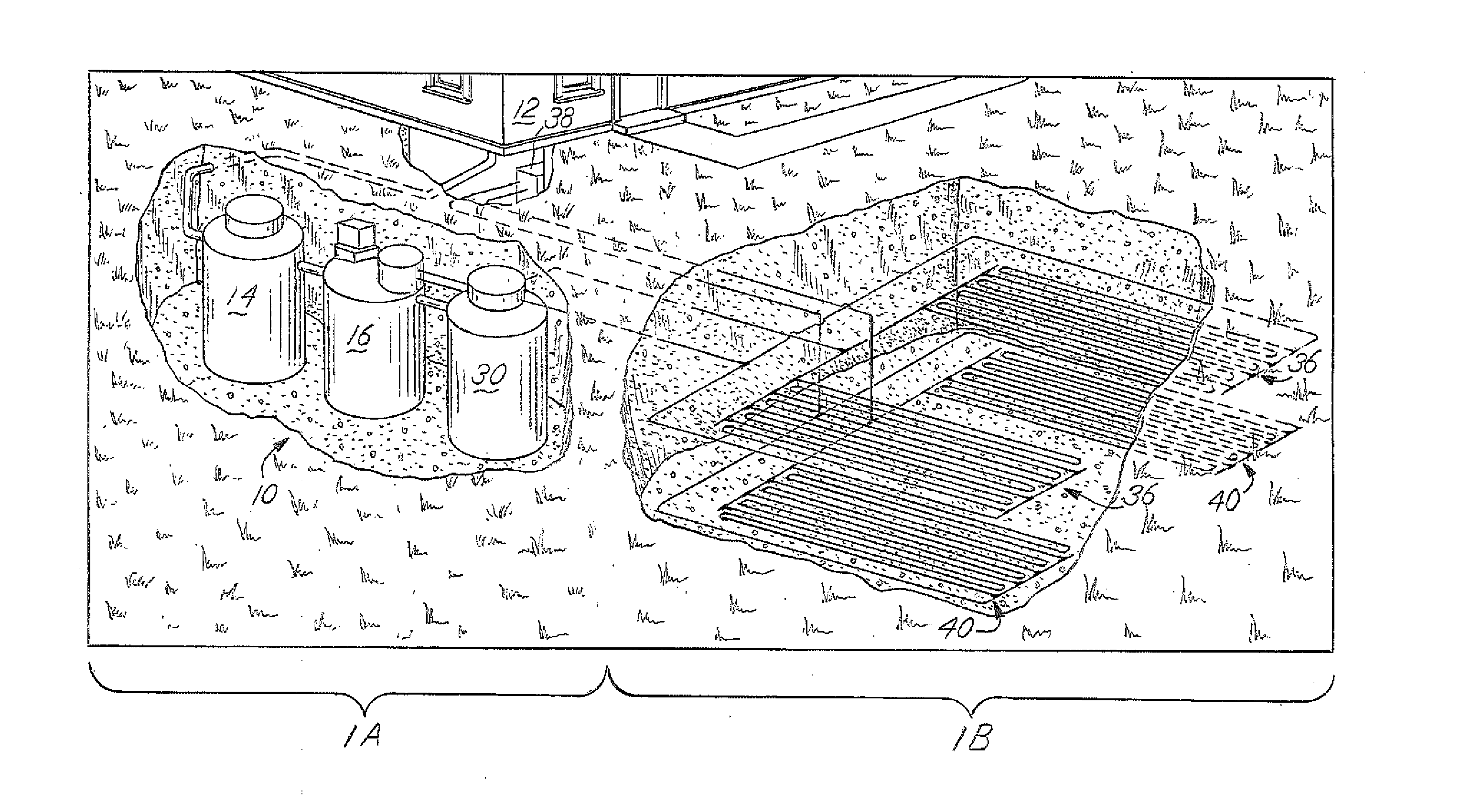 Wastewater effluent to geothermal heating