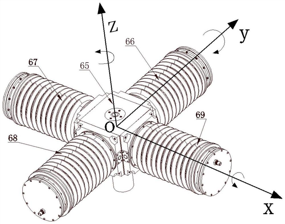 Under-actuated buoyancy adjusting device and adjusting method thereof