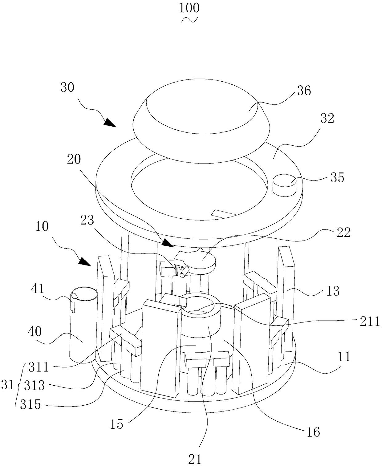 Gynecologic examination sample processing device