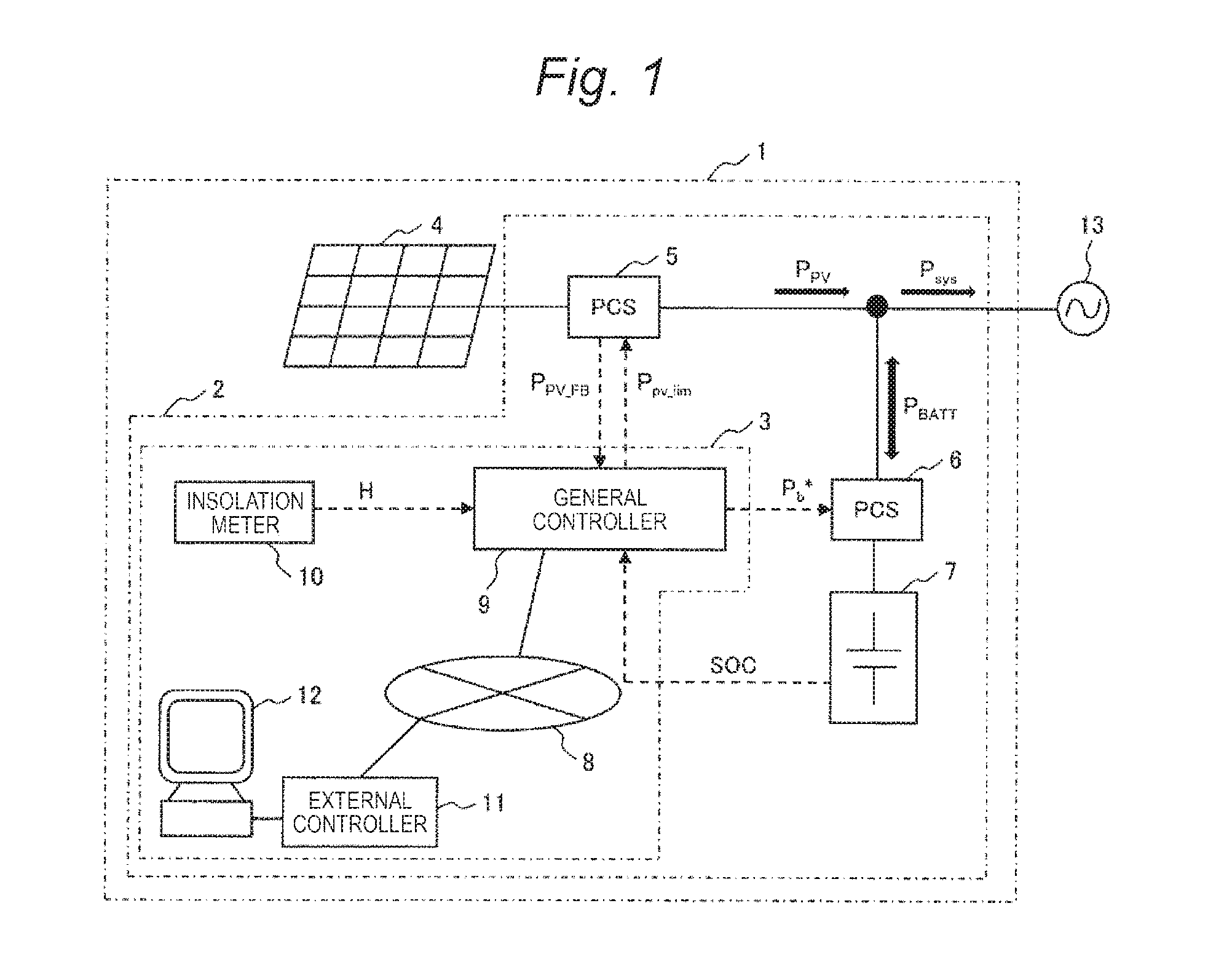 Storage Battery System and Solar Power Generation System Having the Same