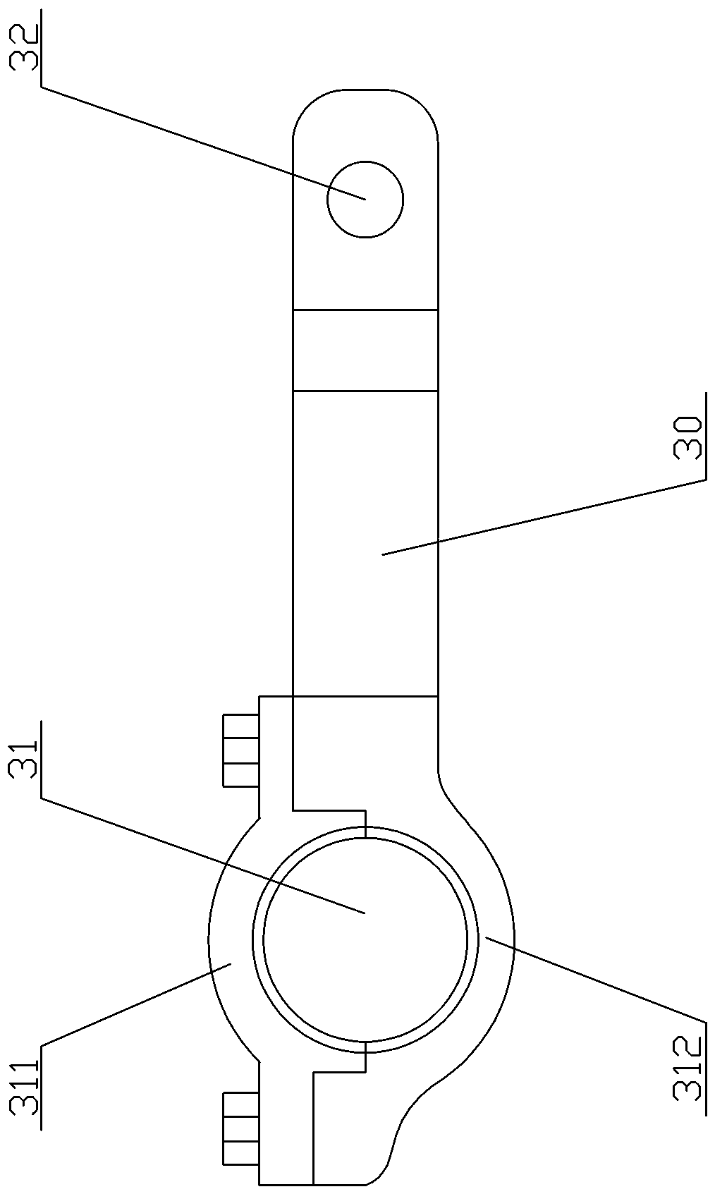 Connecting rod used for engine crankshaft