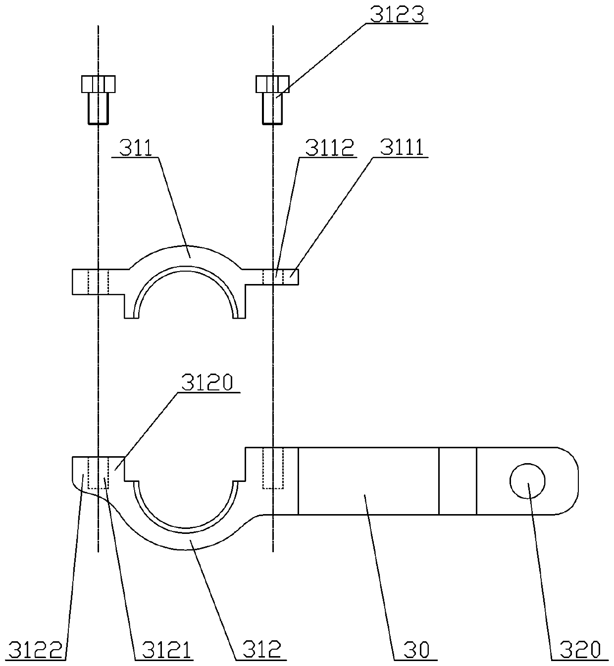 Connecting rod used for engine crankshaft