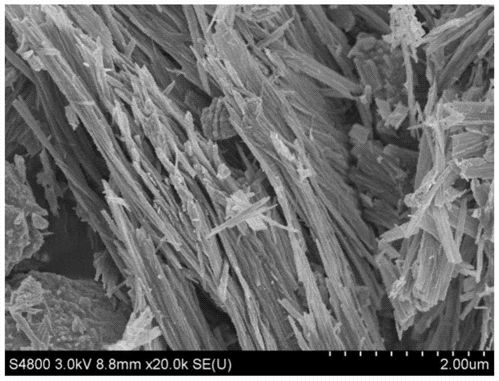 a fibrous ws  <sub>2</sub> Preparation method of nano negative electrode material