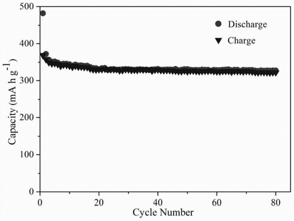 a fibrous ws  <sub>2</sub> Preparation method of nano negative electrode material