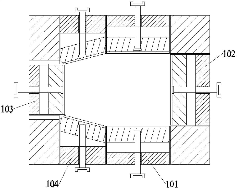 Welding mechanism for rail transit