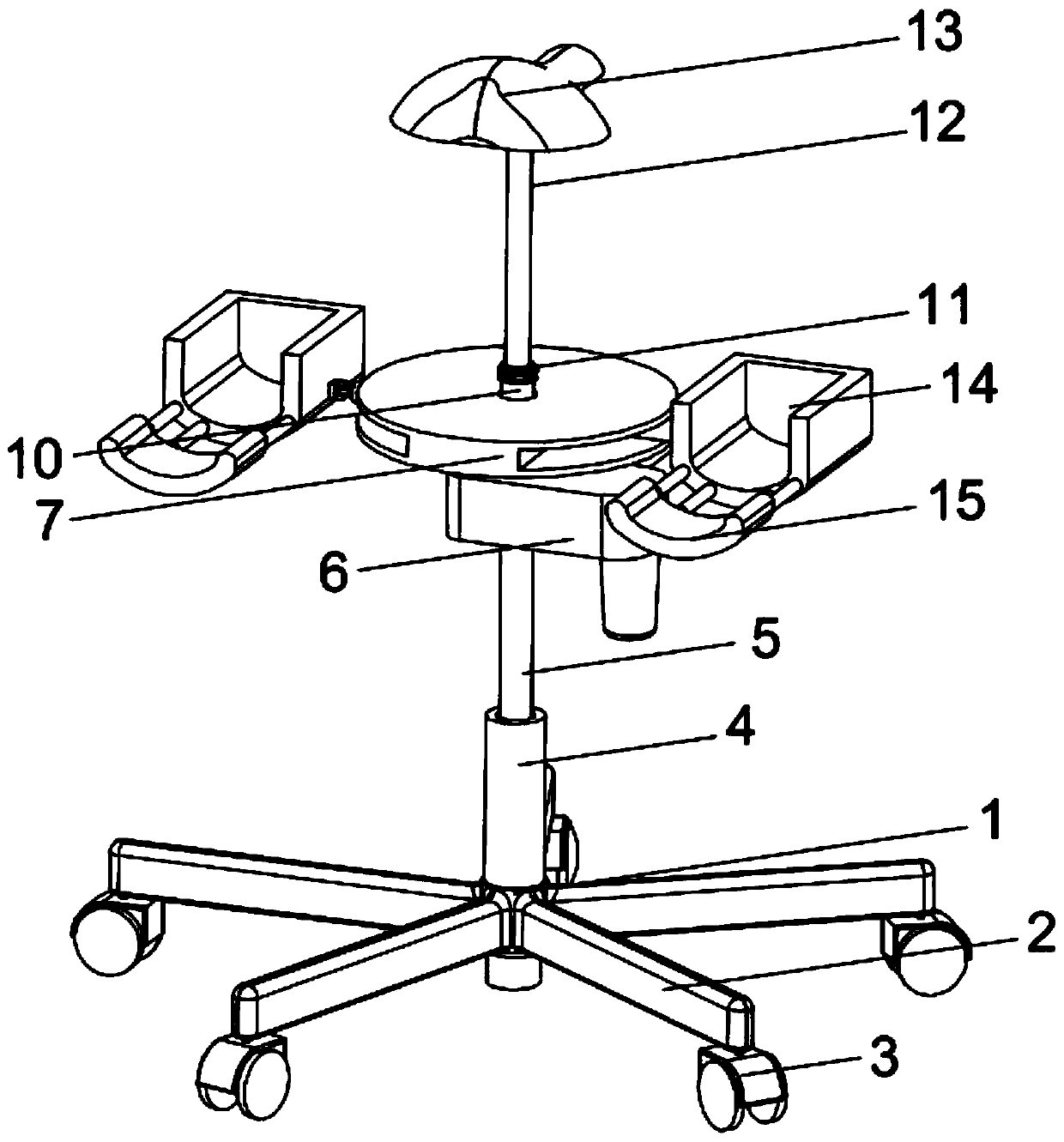 Multi-point supporting unbent hip seat