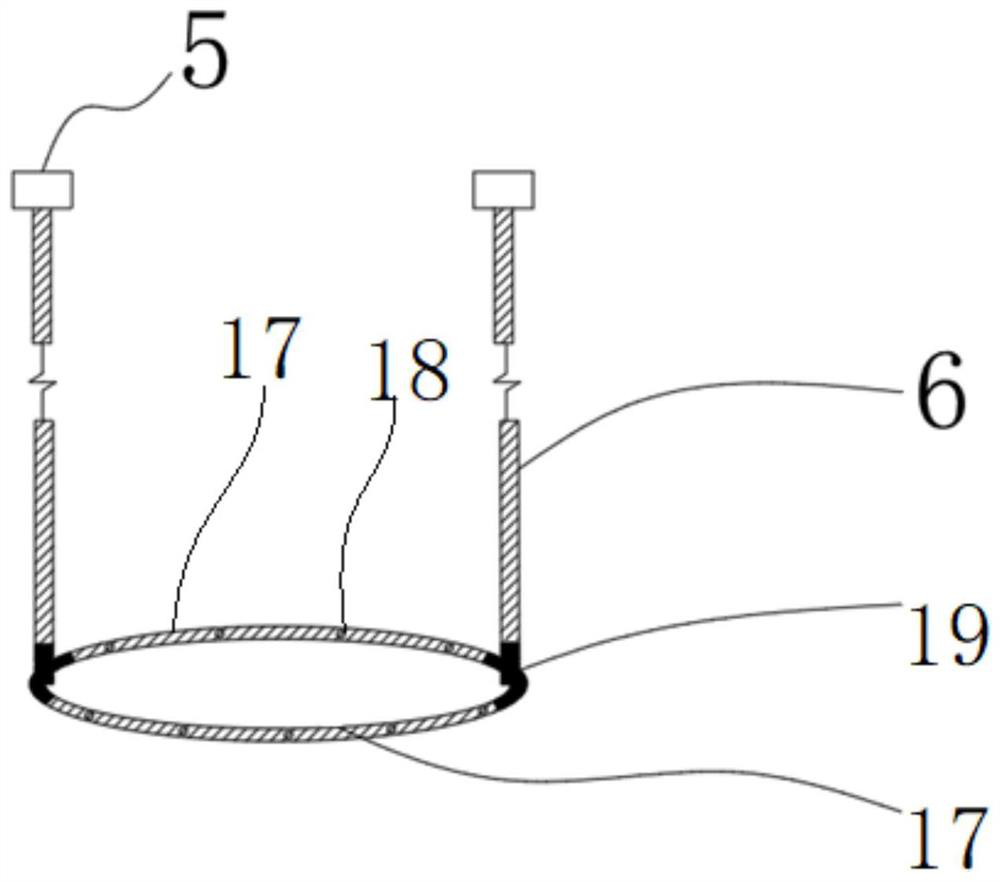 Vacuum-assisted post-grouting device and method for cast-in-situ bored pile