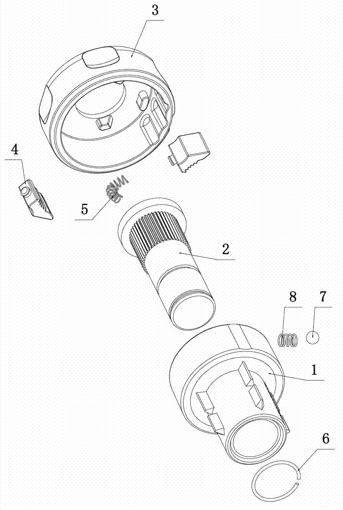 Ratchet gear of screw driver and screw driver using ratchet gear