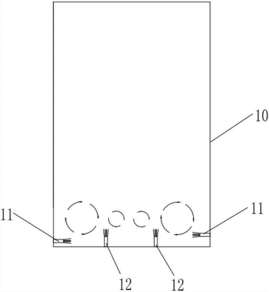 Water flow impacting system of ship ballast tank