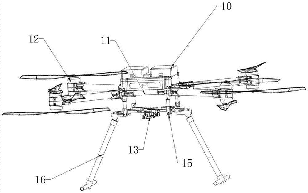 Aerial photography acquisition drone for public security fire law enforcement and its control method