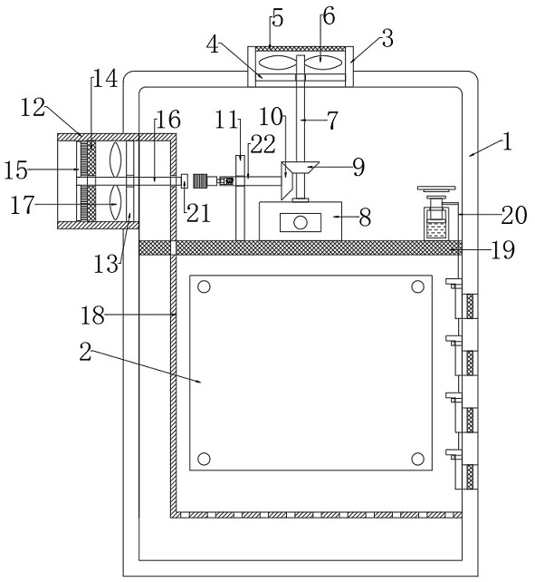 Power distribution cabinet with dust removal and heat dissipation structure