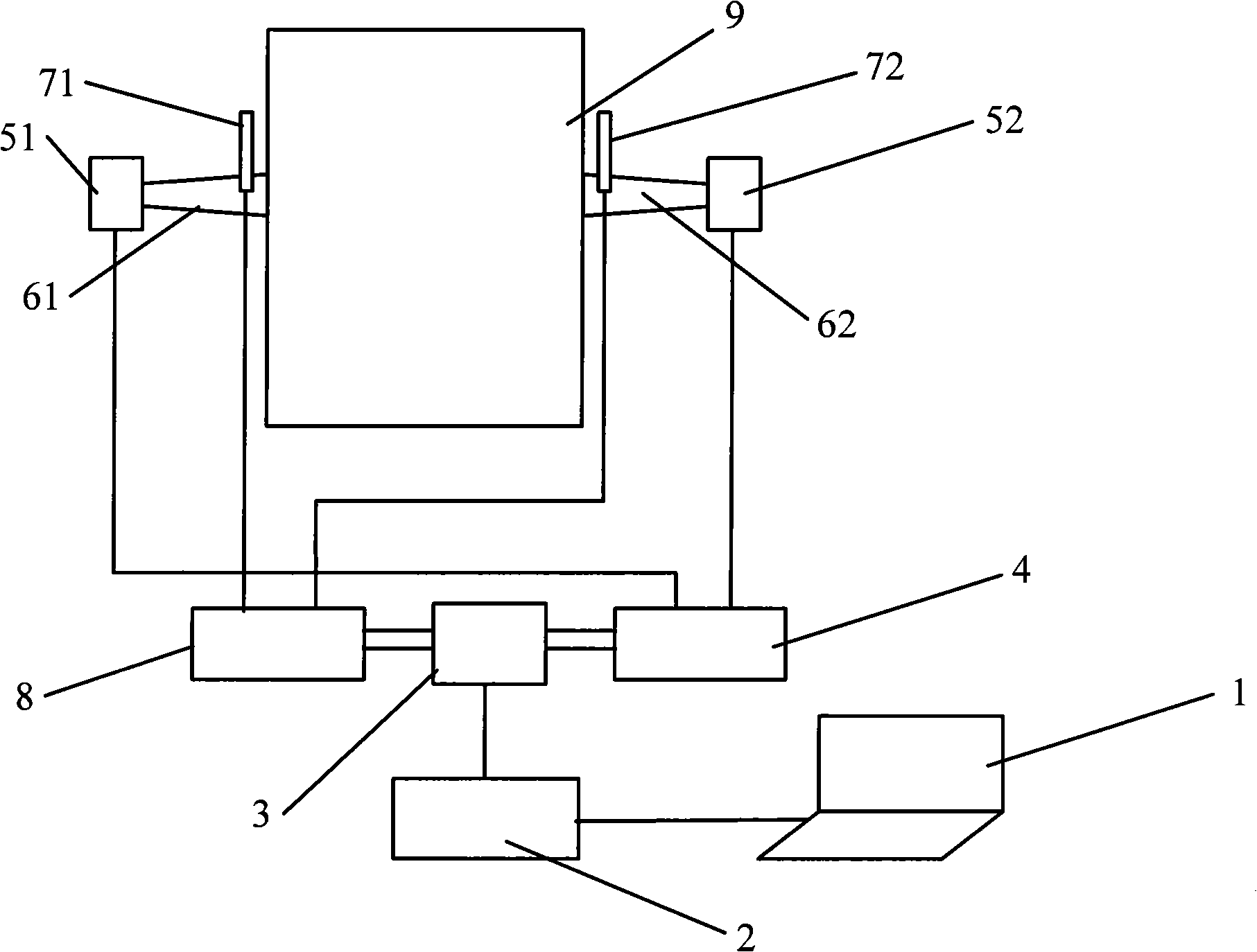 Apparatus for measuring combustion chamber flue gas temperature by utilizing acoustics