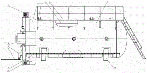 Temperature and humidity regulating device for safety test cabin system