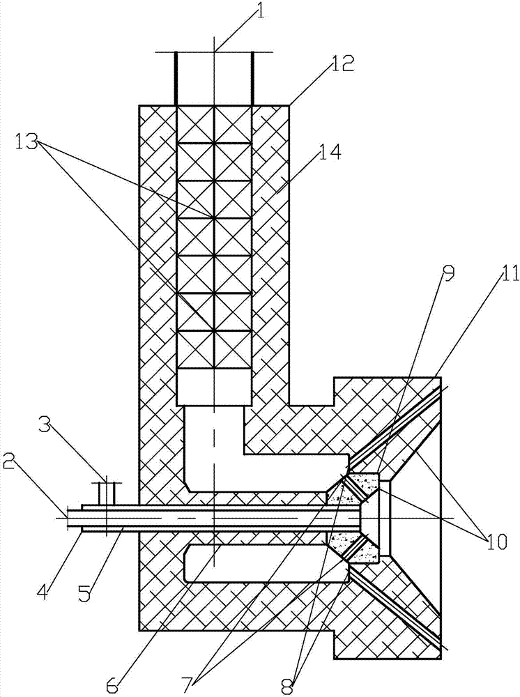 Novel heat accumulating type flat flame burner