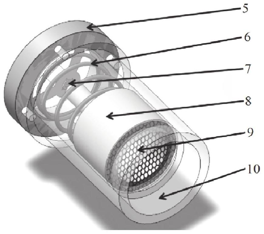 Vibration filtering type cast-in-situ bored pile concrete pouring height control device and method