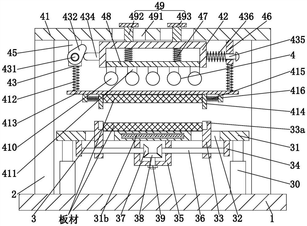 Multi-layer board hot press molding equipment