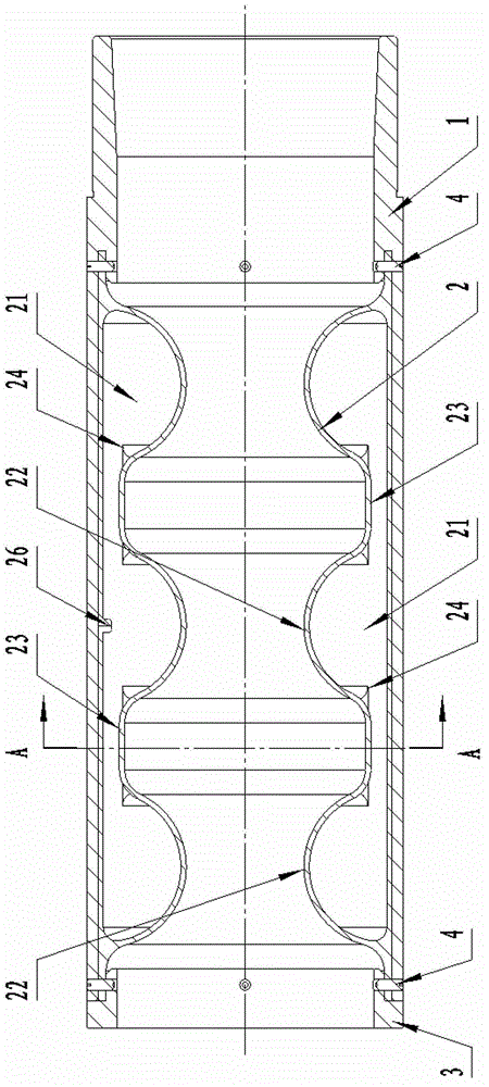 Dynamic sealing device for expansion pipe