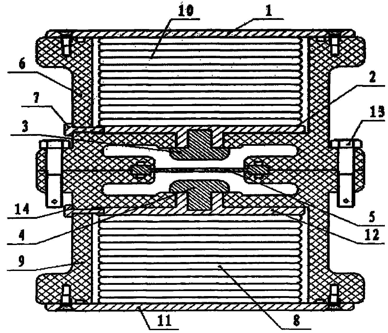 Switch and capacitor integrated quick discharge unit