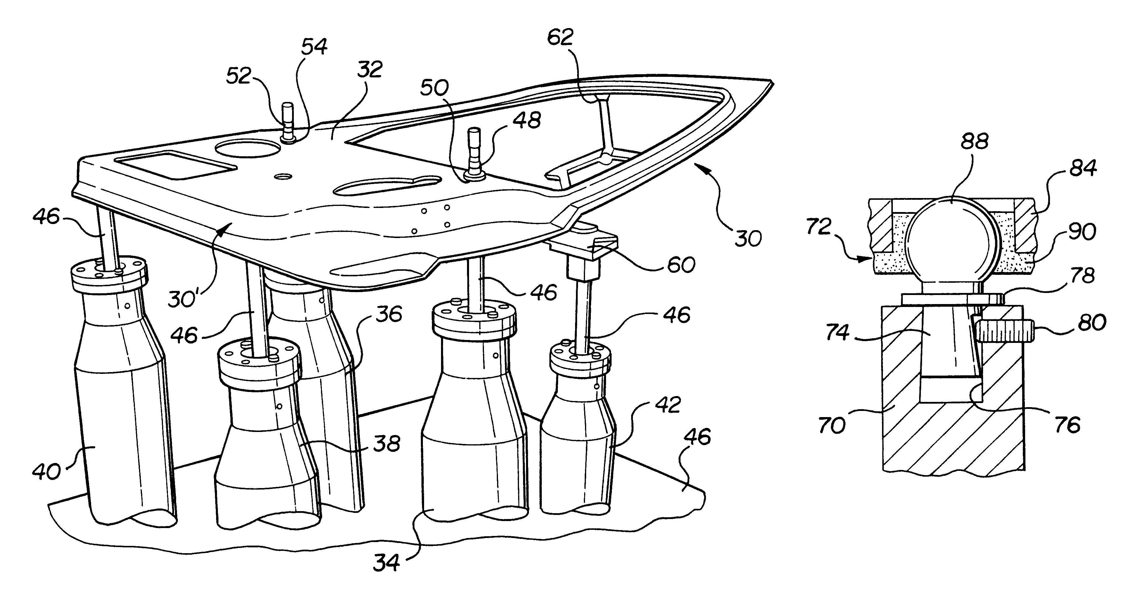 Magnetic swivel datum mounting of parts for digital surface measurement